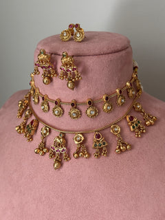 Kudrat Kashmir double Necklace Set