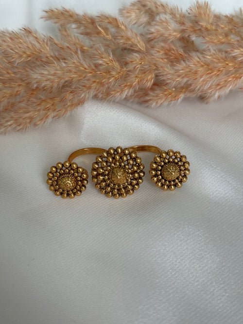 Gold imitation Adjustable Ring