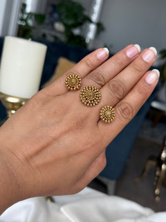 Gold imitation Adjustable Ring