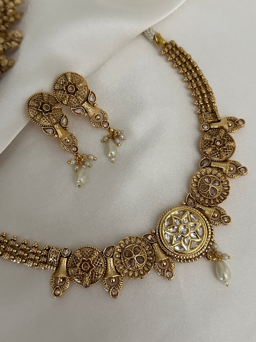 Antique Gold Necklace Set