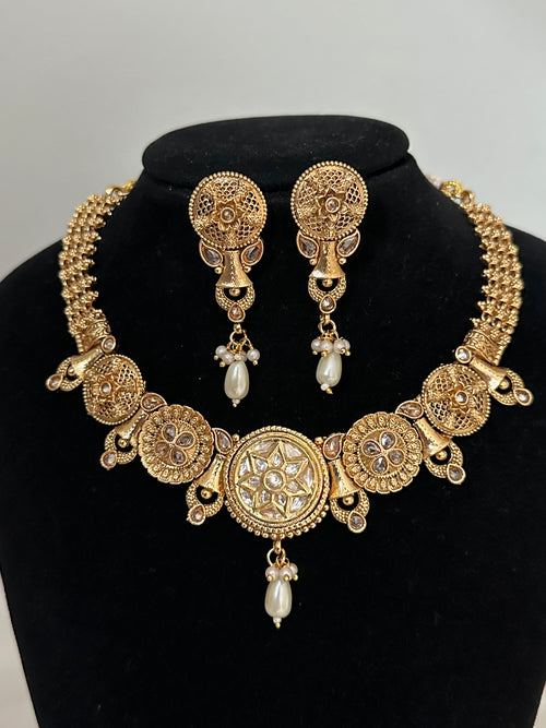 Antique Gold Necklace Set