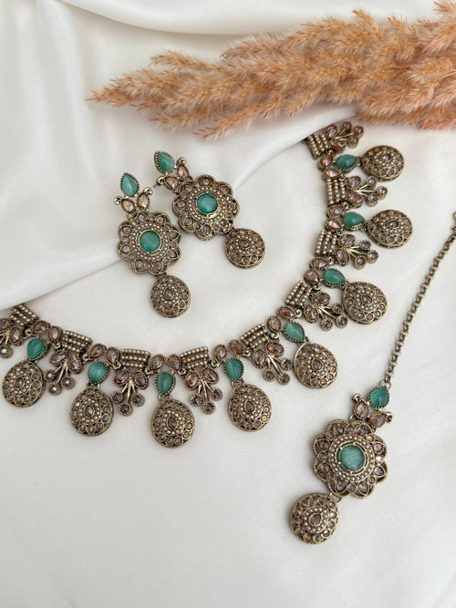 Zara Polki Necklace Set