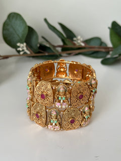 Antique Gold Lakshmi Goddess Kada Set