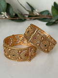 Antique Matte Gold Kada Set