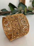 Antique Matte Gold Kada Set