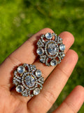 Clear Victorian Diamond Studs