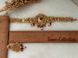 Ruby Antique Gold Choker Set