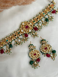 Pakistani Multi-Colour Kundan Choker Set