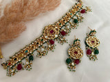 Pakistani Multi-Colour Kundan Choker Set