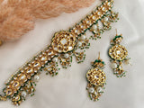 Pakistani White Kundan Choker Set