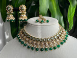 Pearl Sleek Kundan Necklace Set