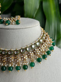 Pearl Sleek Kundan Necklace Set