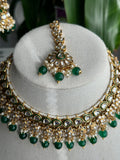 Pearl Sleek Kundan Necklace Set