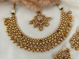 Gold Imitation Necklace Set - Maroon