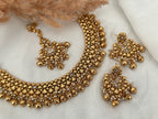 Gold Imitation Necklace Set - White