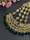 Green Kundan Passa Bridal