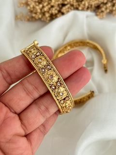 Gold Imitation Polki Kada Set