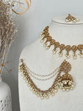 Gold Polki Bahubali Necklace Set