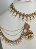 Gold Polki Bahubali Necklace Set