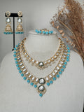 Turquoise Uncut Kundan Rani Haar