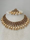 Pearl Polki Necklace Set