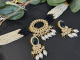 Navy Blue Kundan Choker Set