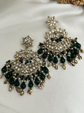 Green Kundan Earrings