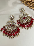 Red Kundan Earrings