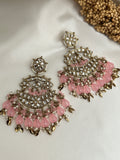 Pink Kundan Earrings