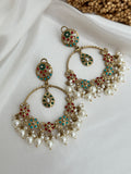 Pink Kundan Earrings