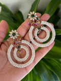 Multi-Colour Kundan Earrings