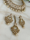 Pearl Polki Necklace Set