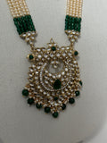 Green & Pearl Kundan Rani Haar