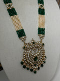 Green & Pearl Kundan Rani Haar