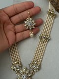 Pearl Kundan Rani Haar