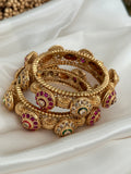 Gold Imitation Kada Set