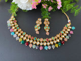 Multi-Colour Kundan Necklace Set