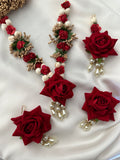 Red Rose Floral Set