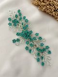 Turquoise Crystal Hair Piece