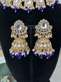 Royal Blue Uncut Kundan Choker Set