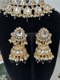 Black Uncut Kundan Choker Set