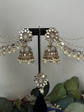 Mirror Bahubali Jhumka Set