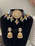 Pastel Multi-Colour Kundan Choker Set