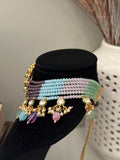 Pastel Multi-Colour Kundan Choker Set