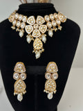 White Pachi Kundan Choker Set