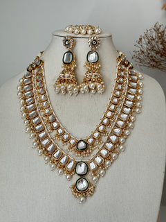 Green and Pearl Kundan Rani Haar