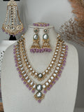 Lavender Uncut Kundan Rani Haar