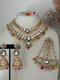 Multi-Colour Uncut Kundan Rani Haar