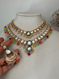 Multi-Colour Uncut Kundan Rani Haar