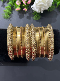 Antique Gold Bangle Set